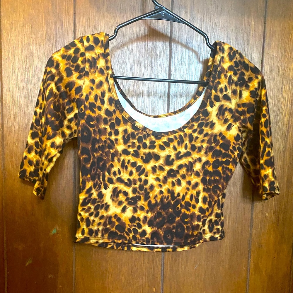 Animal Print Crop Top